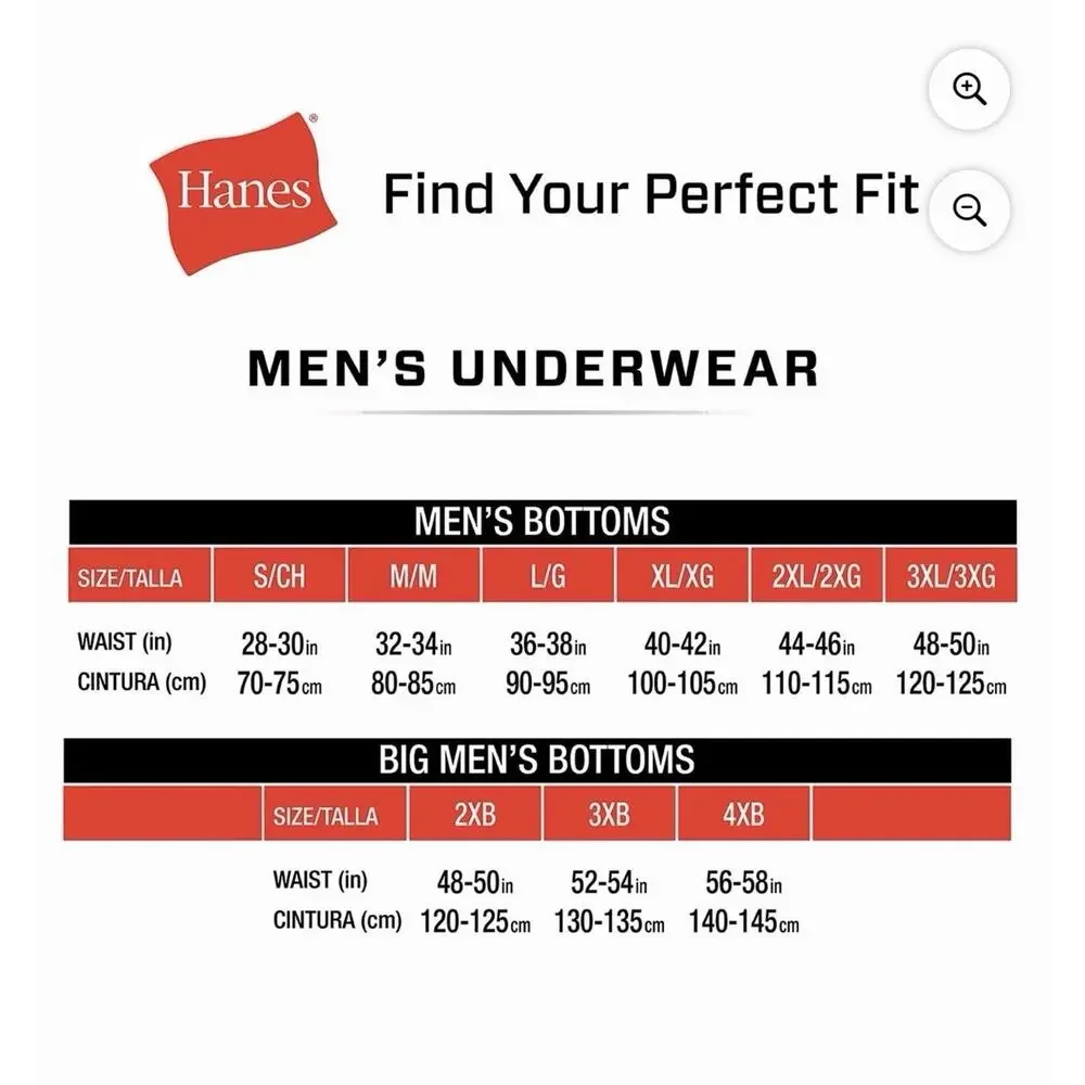 MEDIUM Hanes Best Men’s Tagless Briefs 8‑Pack – ComfortFlex Waistband